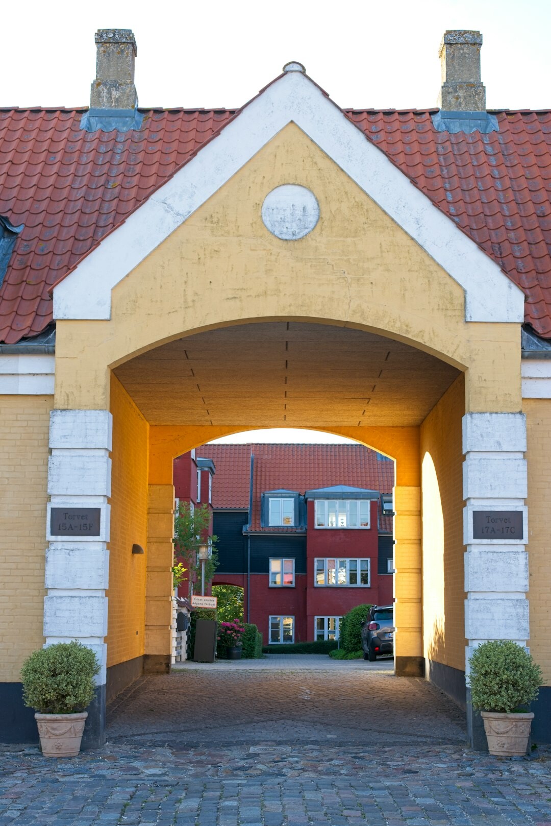 Bright modern office entrance in a Danish building